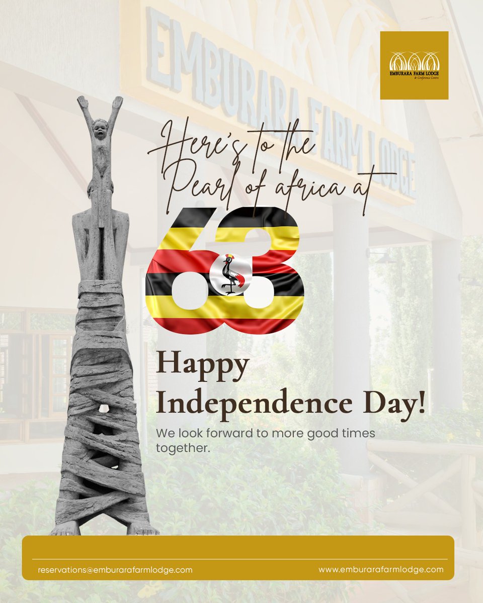 emburara's tweet image. Uganda at 63! 
Celebrating freedom today and forever ,
 A Happy Independence Day to all Ugandans.
#ExploreUganda 
#independenceday2025 
#emburara