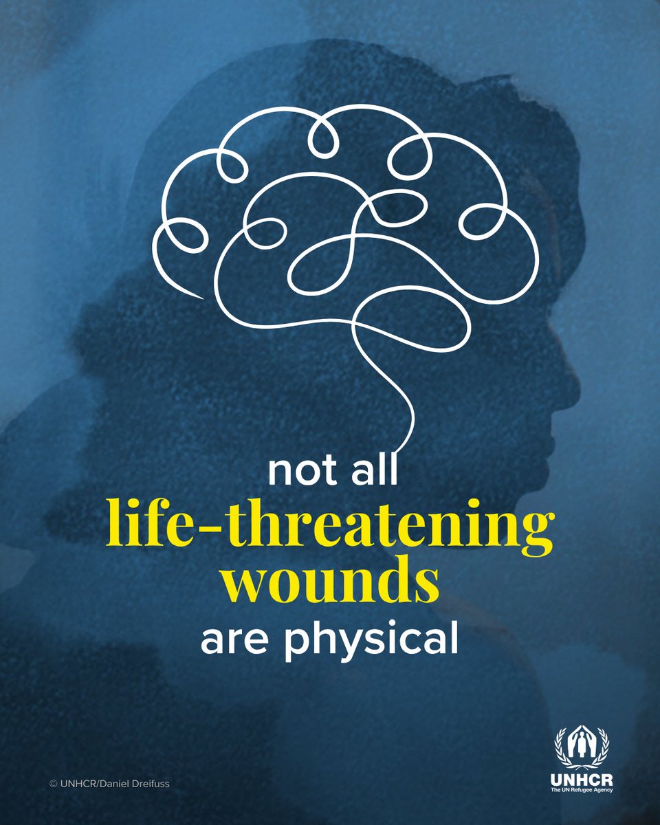 UNHCRAsia's tweet photo. Mental health and psychosocial support for refugees is a lifeline — not a luxury.

#WorldMentalHealthDay is a reminder that everybody should be able to access #MentalHealth services, especially those who lived through war and fear of persecution. https://t.co/XO8abD9KzU