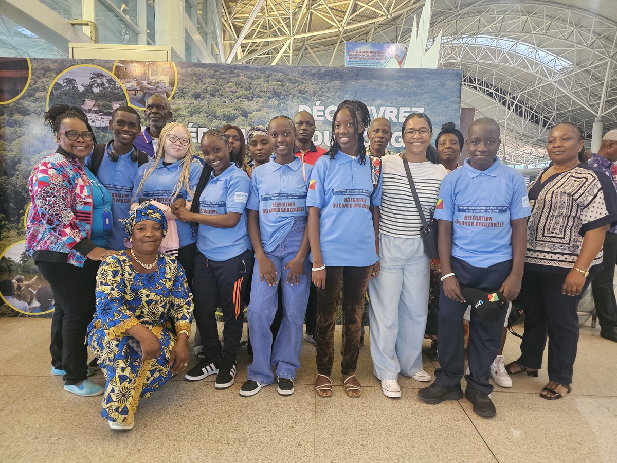 UNICEFcongoBZV's tweet image. J-1️⃣ avant le #SommetDesFillesDakar2025 🇸🇳 !
Le Congo se met en route ✈️

Lucia, Frédéric, Rebecca, Euverte, Shekinah et Charly sont prêts à porter haut les #VoixDesFilles du 🇨🇬 et à faire entendre leurs rêves et leurs solutions pour un avenir égalitaire 💙✨

#Power4Girls