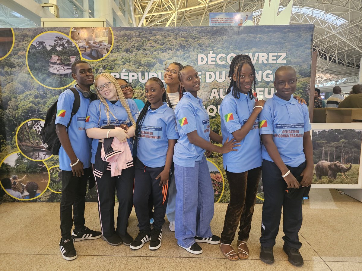 UNICEFcongoBZV's tweet image. J-1️⃣ avant le #SommetDesFillesDakar2025 🇸🇳 !
Le Congo se met en route ✈️

Lucia, Frédéric, Rebecca, Euverte, Shekinah et Charly sont prêts à porter haut les #VoixDesFilles du 🇨🇬 et à faire entendre leurs rêves et leurs solutions pour un avenir égalitaire 💙✨

#Power4Girls