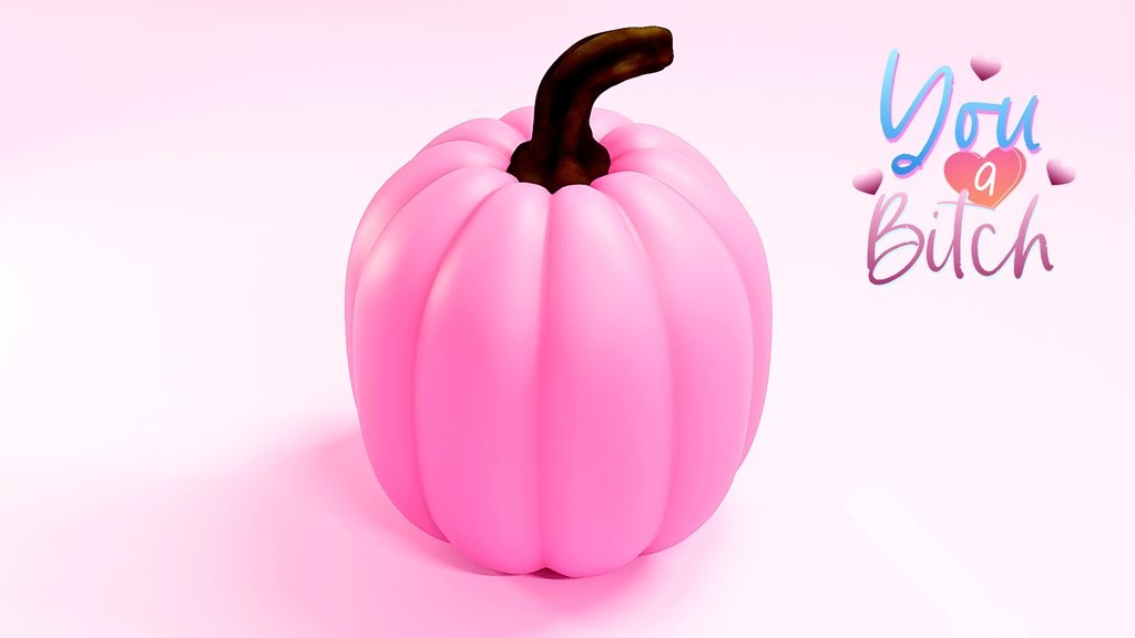 I made a pink pumpkin...
#3dart #blender