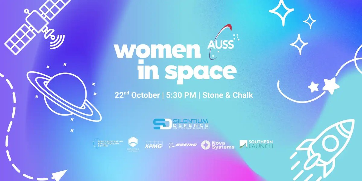 SASIC_Aus's tweet image. 🌌 Calling the local space community! Don't miss the Adelaide University Space Society's Women in Space event at Stone and Chalk on 22 Oct.
Register now ➡ bit.ly/3VYCYvX
#SpaceState #SpaceToBe #SpaceIndustry #SpaceCareers