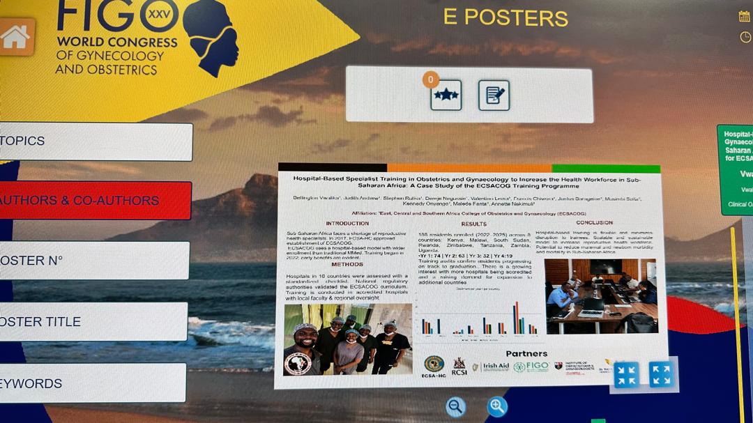 ECSACOG presents its collegiate training model at the FIGO Congress 2025 poster session in Cape Town, South Africa 🇿🇦 — an innovation strengthening Africa’s health workforce and driving progress in reducing maternal mortality.

#ECSACOG #FIGO2025 #CapeTown #MaternalHealth #Africa