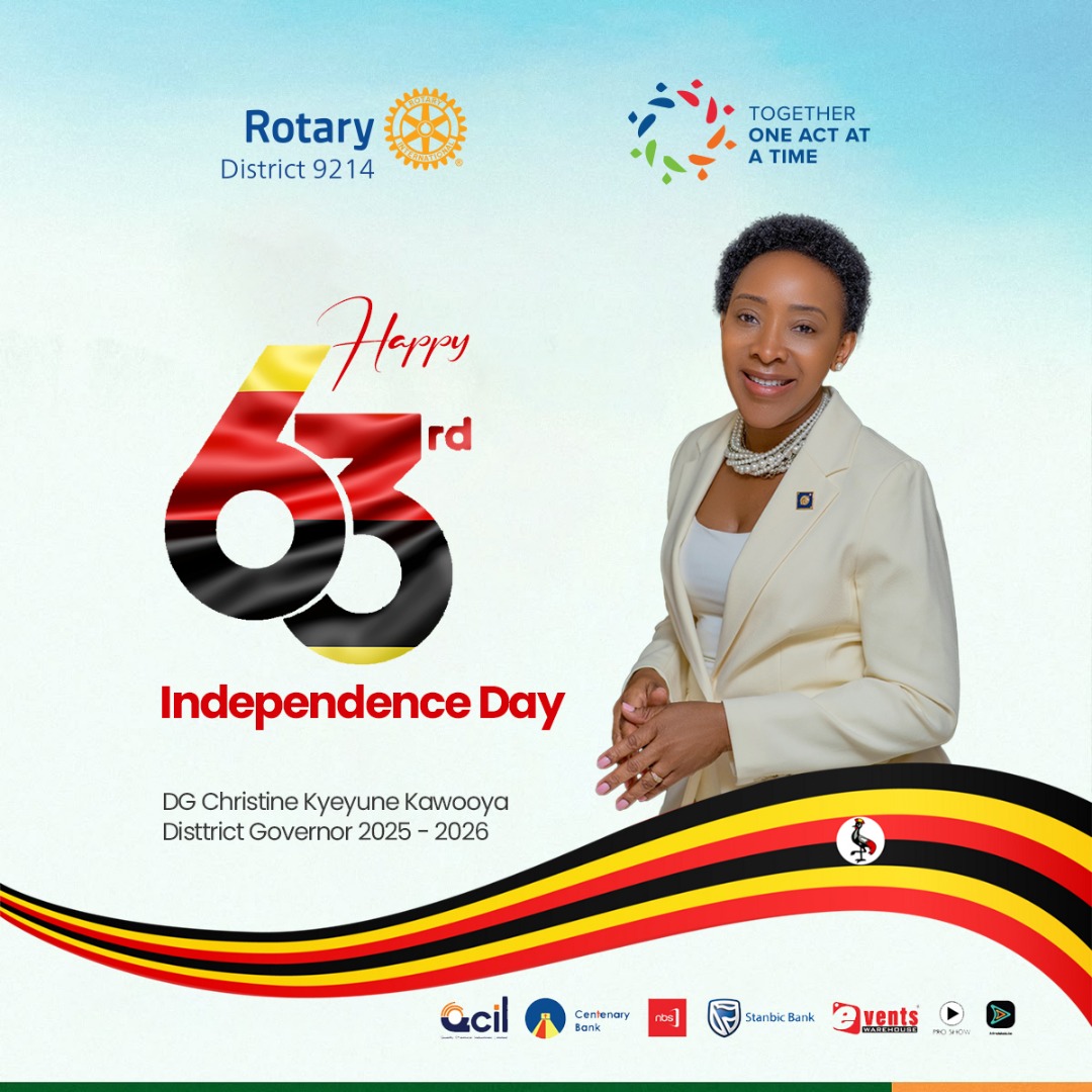 Today, we celebrate the spirit of freedom, unity, and resilience that defines our great nation.  Let us continue building a Uganda where every act of service moves us closer to peace, prosperity, and dignity for all.  Happy Independence Day Uganda.