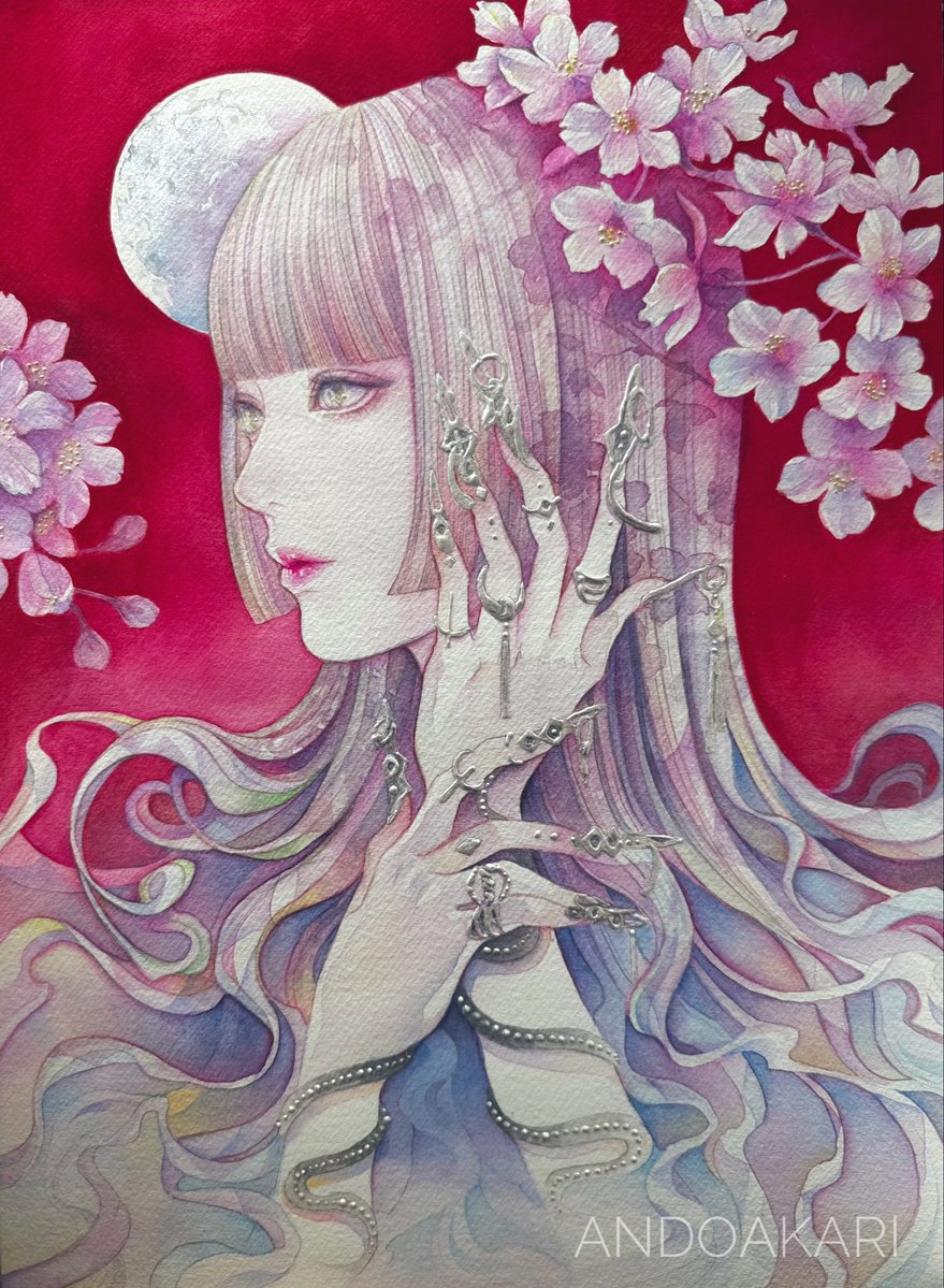 【真作】F6 安藤絵流【霊狐】gallery購入品 表裏サイン有り 油彩/c 真作】F6 安藤絵流【霊狐】gallery購入品 表裏サイン有り 油彩/c