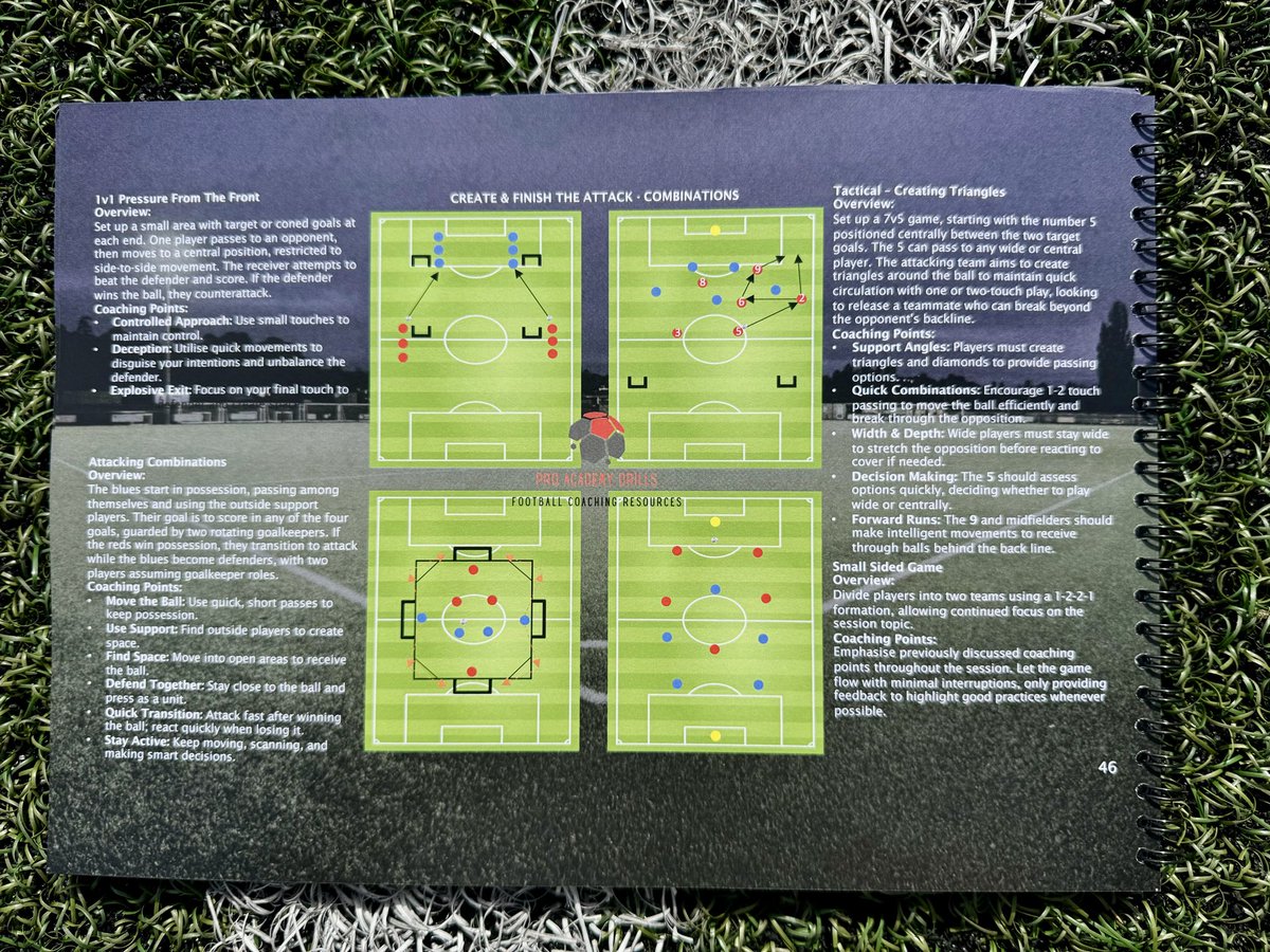 ProAcademyDrill's tweet photo. Create & finish with confidence. π₯
This 7v7 session builds:
β
High press & 1v1 finishing
β
Breaking lines with combinations
β
Tactical triangles to progress play
#ProAcademyDrills #AttackingPlay https://t.co/HSDFpLFalZ