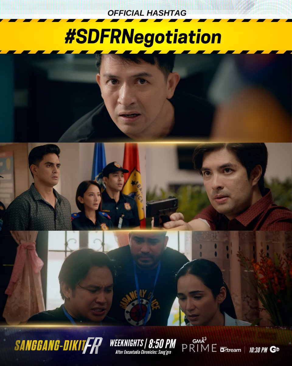 gtvphilippines's tweet photo. Gulo kung gulo! Hindi na magpapaawat si Robles!
Abangan sa #SanggangDikitFR, mamayang 8:55 PM sa GMA Prime at sa Kapuso Stream, habang 10:30 PM naman sa GTV.
Official Hashtag: #SDFRNegotiation https://t.co/6TjNkkHCWm
