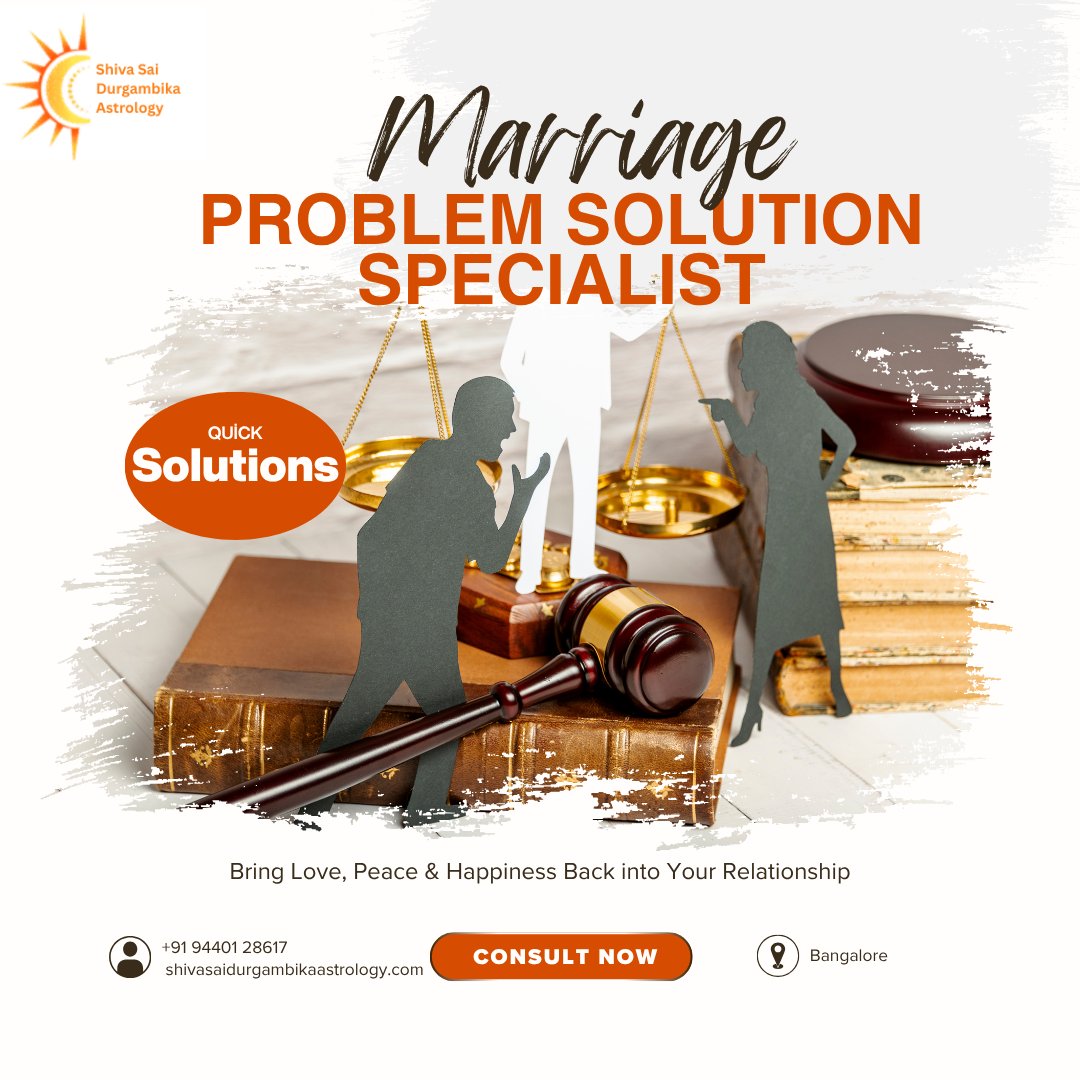 Devendrashastry's tweet image. Facing misunderstandings, marriage delays, or relationship issues?
Love &amp;amp; Inter-Caste Marriage Solutions
Remedies for Manglik &amp;amp; Dosha
100% Confidential Guidance
🌐 shivasaidurgambikaastrology.com
#MarriageProblems #LoveMarriageSolution #Astrology  #MarriageDelay #BangaloreAstrologer