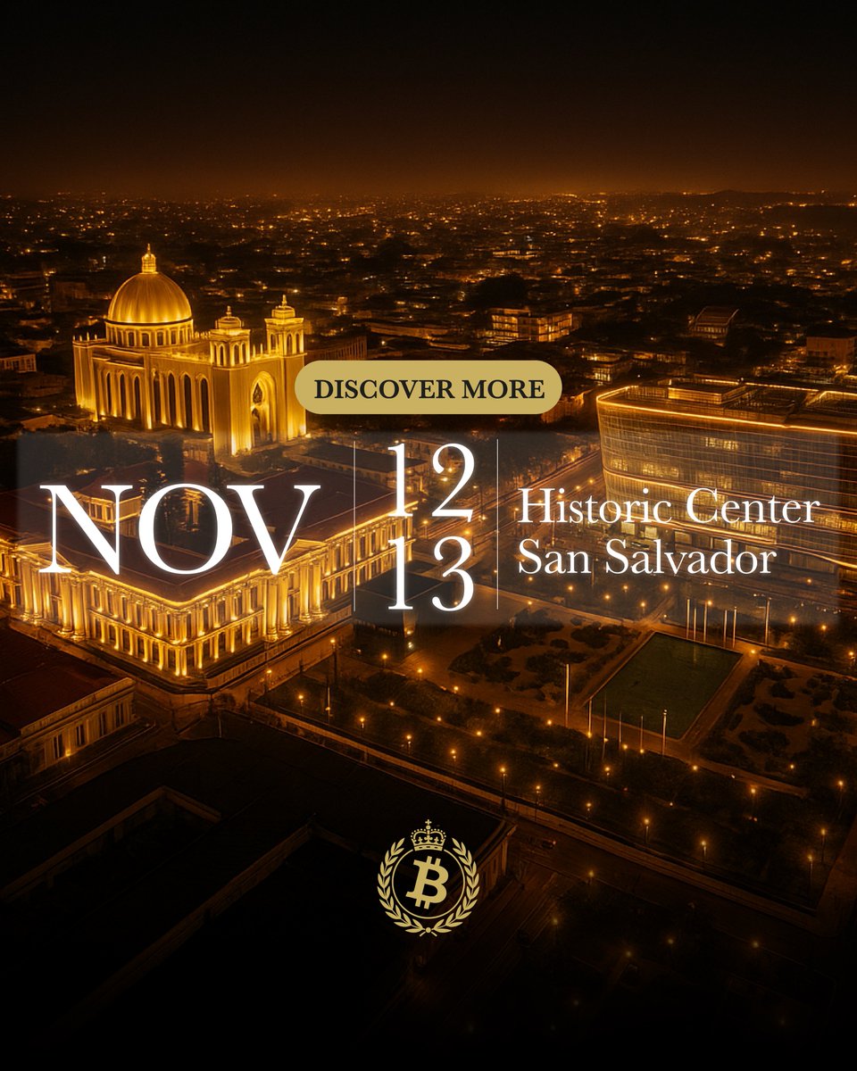 Stop doom scrolling. 

🇸🇻 Choose BITCOIN HISTÓRICO instead 👑

This is not a conference; it's a once-in-500-year type event in the new El Salvador.

Against the stunning backdrop of San Salvador’s Centro Histórico and amidst the ongoing extraordinary transformation of El