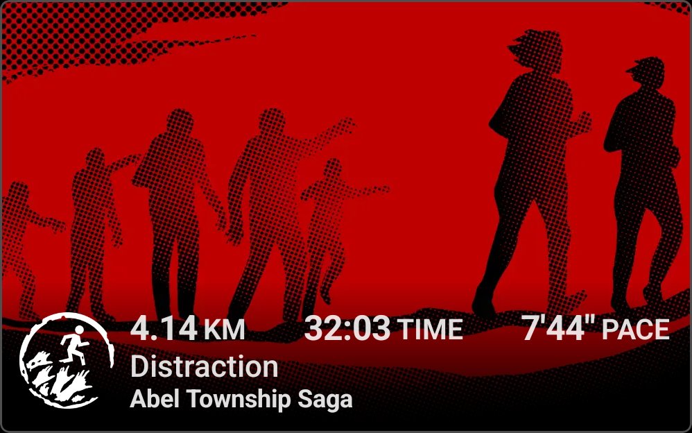 DrianHdz's tweet photo. Algo lento pero ahí vamos retomando el cardio #ZombiesRun https://t.co/aaVrbGNvbK