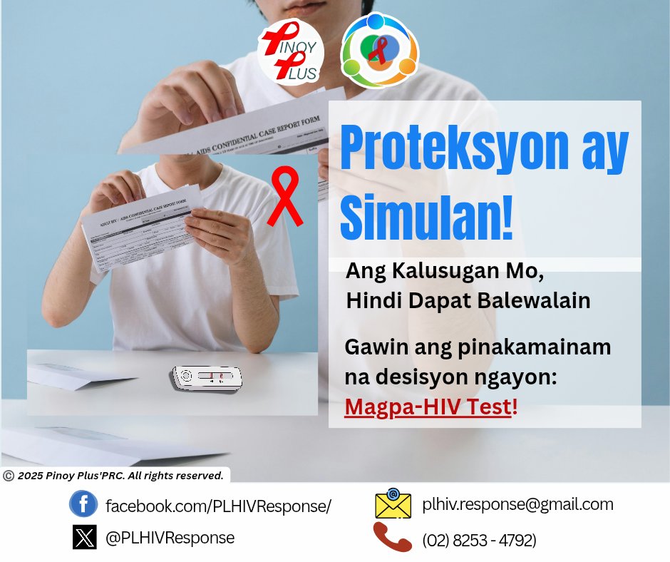 PLHIVResponse's tweet photo. Magandang Araw!, Maagang pag-alam sa iyong HIV Status, maagang pangangalaga sa iyong sarili. Ito ang susi para sa mas ibayong Pag-iingat at Mahabang Buhay.✊
Maaari lamang na makipag-ugnayan sa aming communication platforms. 📲
#PinoyPlusPRC #PLHIVSupport #PRCServices https://t.co/P0gjLfiURD