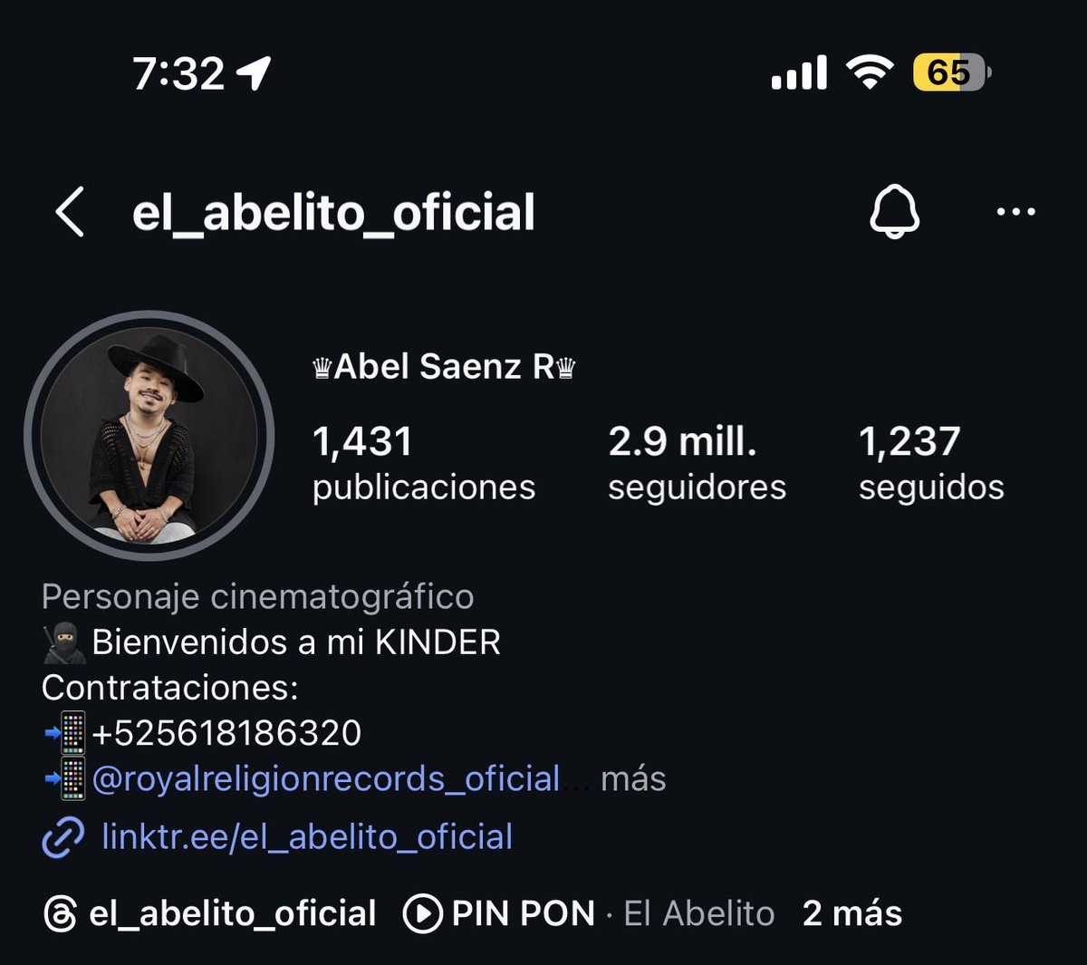 #Abelito está a nada de llegar a los 3 M de seguidores en Ig en menos de 2 días ✨🩵