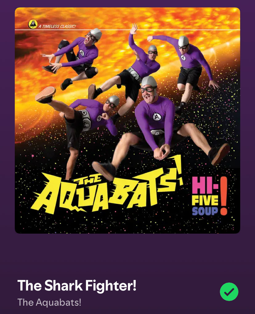 Well they call me… the shark fighter…