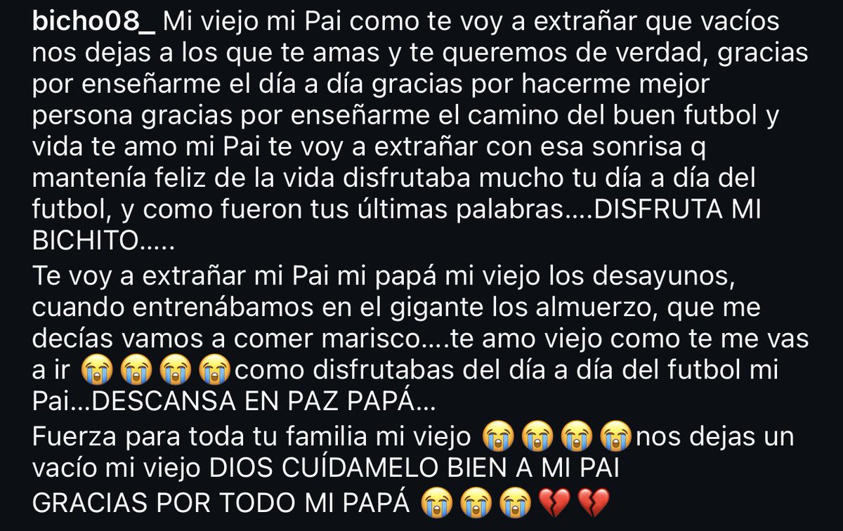 La despedida del Bicho Campaz para Miguel Ángel Russo🥲