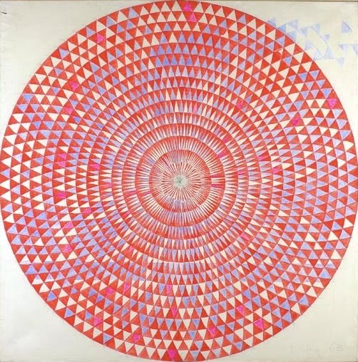 Manfred Kuttner, Kreis Mo. 1963.

Tempera and fluorescent paint on linen.