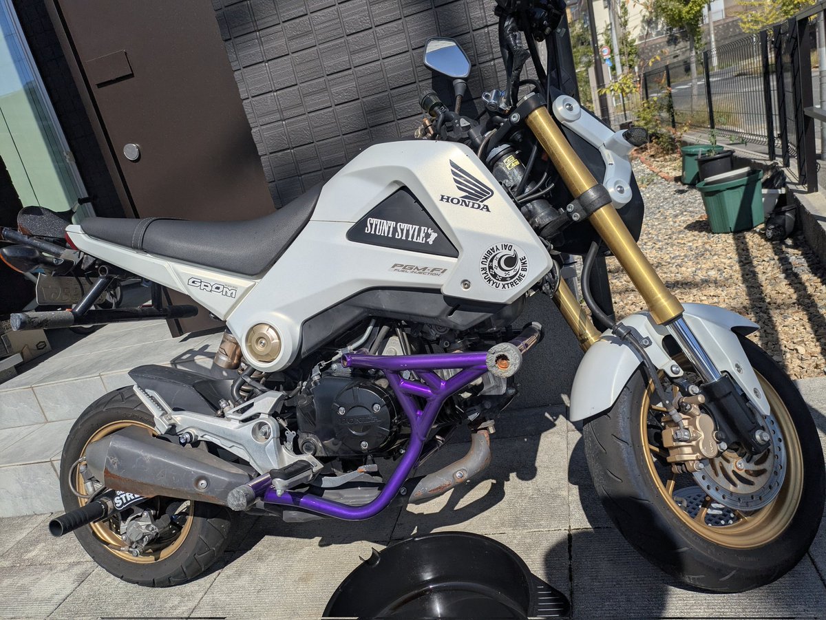 lets_Wheelie's tweet photo. 動かすたびにエアー噛んでブレーキスカスカな相棒 https://t.co/zFBIi4P3ci