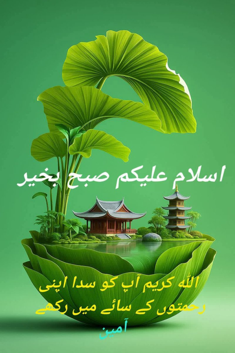 السلام علیکم ! اے اللہ پاک پاکستان اوراہلِ پاکستان کیلئےخیروسلامتی مقدر فرما دے، باہمی نفاق اور نفرت و عداوت سےمحفوظ فرما دے آمین
صبح بخیر