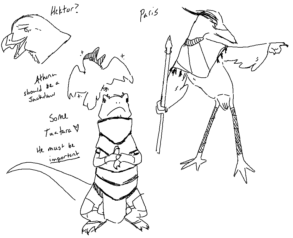 bonehead_max's tweet photo. what if a bunch of greek mythos and epics as animated animals. what if i were to combine my zoology degree, my love of classics and my doodling to form some nerd-fuelled creation https://t.co/2Si9lwRFW3
