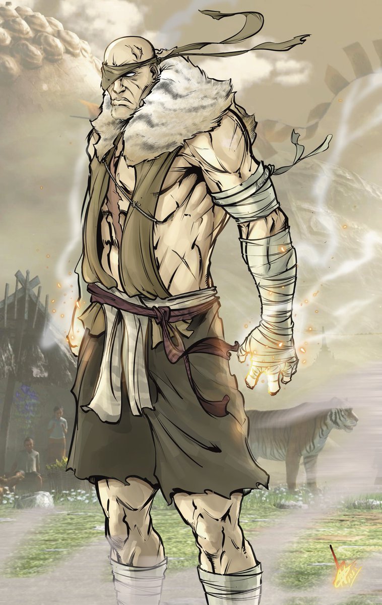 Ctrigger101's tweet image. Sagat commission #StreetFighter #sagat #streetfighter6 #capcom #fanart #DigitalArtist #procreateart