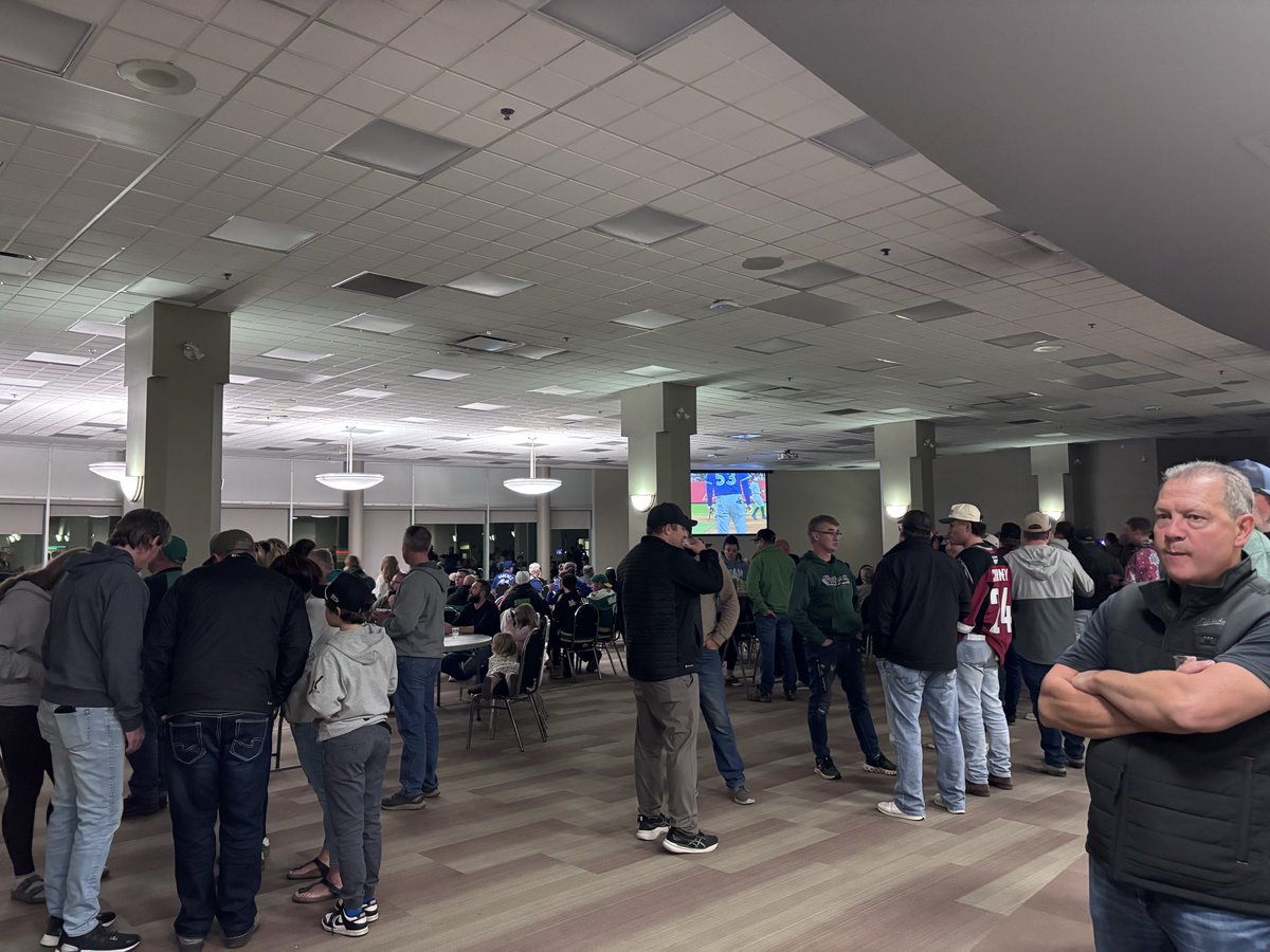 Little <a href="/BlueJays/">Toronto Blue Jays</a> game during the intermission at the <a href="/PARaidersHockey/">Prince Albert Raiders</a> game. <a href="/SNETCampbell/">Jamie Campbell</a>