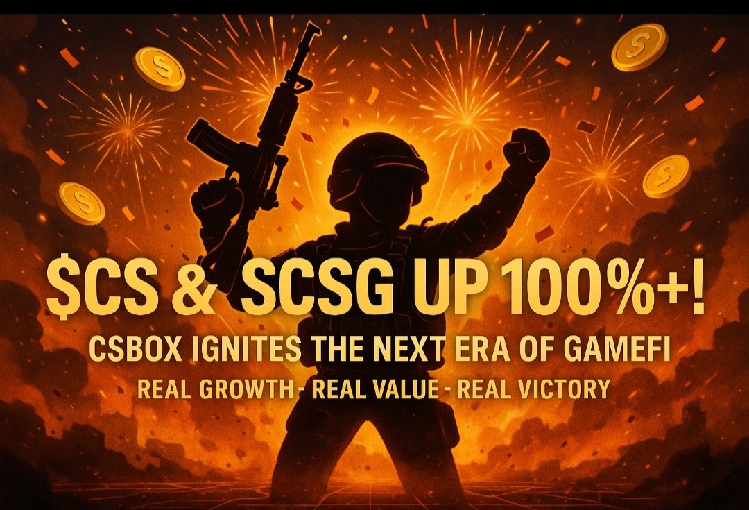 csboxofficial's tweet photo. 🚀 $CS &amp; $CSG up 100%+!
CSBOX merges DeFi finance with FPS gameplay, creating a new kind of GameFi experience — play hard, earn smart, own your future.
#CSBOX #GameFi #DeFi #Web3Gaming https://t.co/GD8zRCcF08