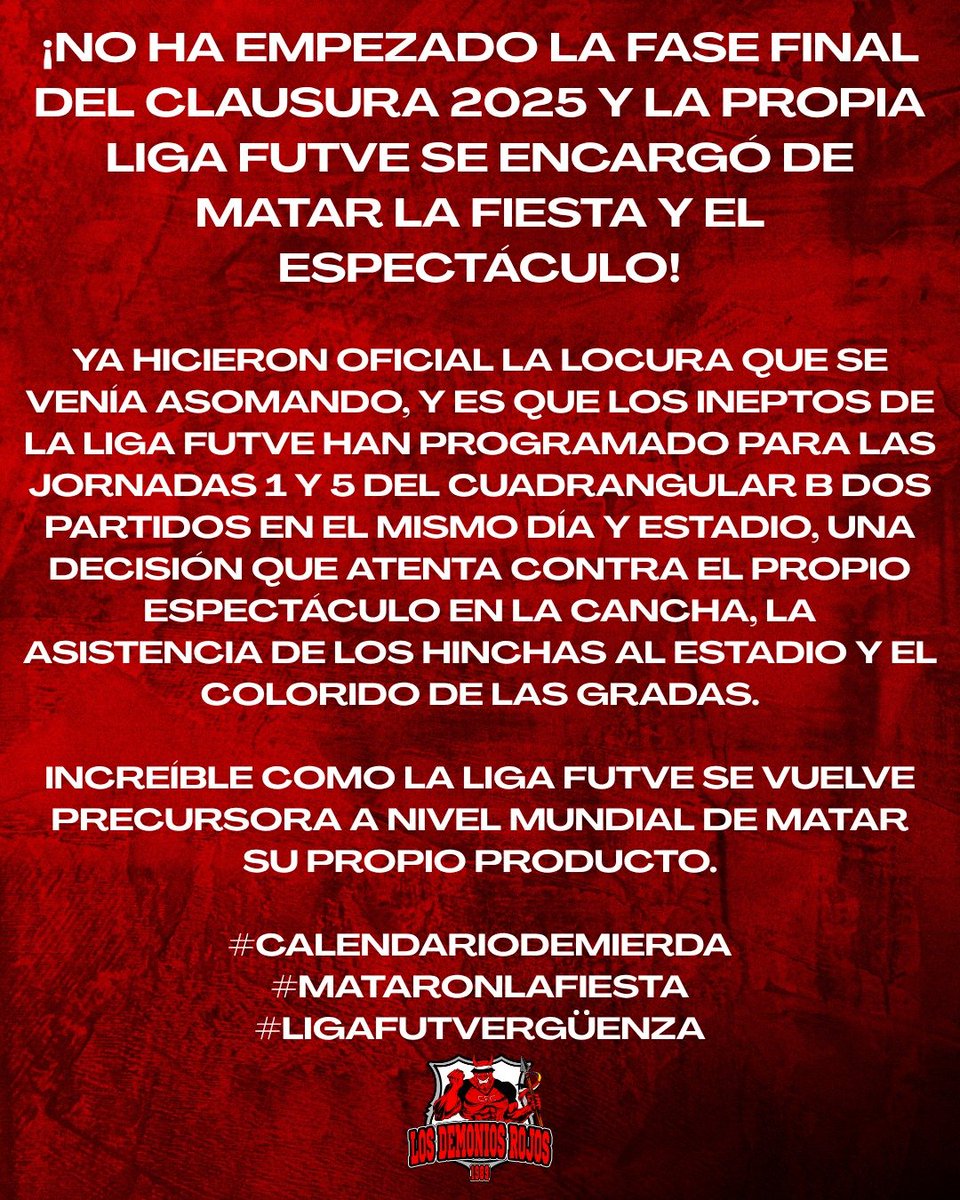 ElPapaDeNathan's tweet image. DE LAS POCAS COSAS QUE SE HABLAN EN NUESTRO FUTVEN 

@LigaFUTVE @FVF_Oficial 
#cuadrangular #G8
