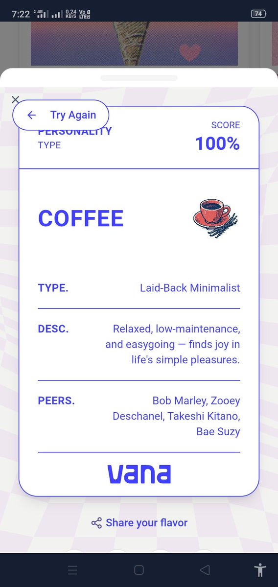 Shinno_xyz's tweet image. If I was an Ice Cream Flavour, I&apos;d be Coffee, Relaxed, low-maintenance, and easygoing — finds joy in life&apos;s simple pleasures..
Taste your data: app.vana.com

@vana
#datarevolution