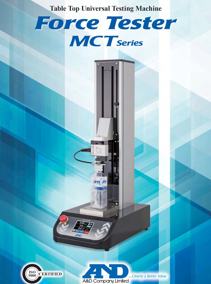 workiconth's tweet image. สินค้าแนะนำ : Force Tester (Table Top Universal Testing Machine), Brand: A&amp;amp;D, Model: MCT Series

#ขาย #ForceTester #TableTopUniversalTestingMachine #testingmachine #forcegauge #digitalforcegauge #MCT #A&amp;amp;D #universaltestingmachine #tensile #tensiletestingmachine