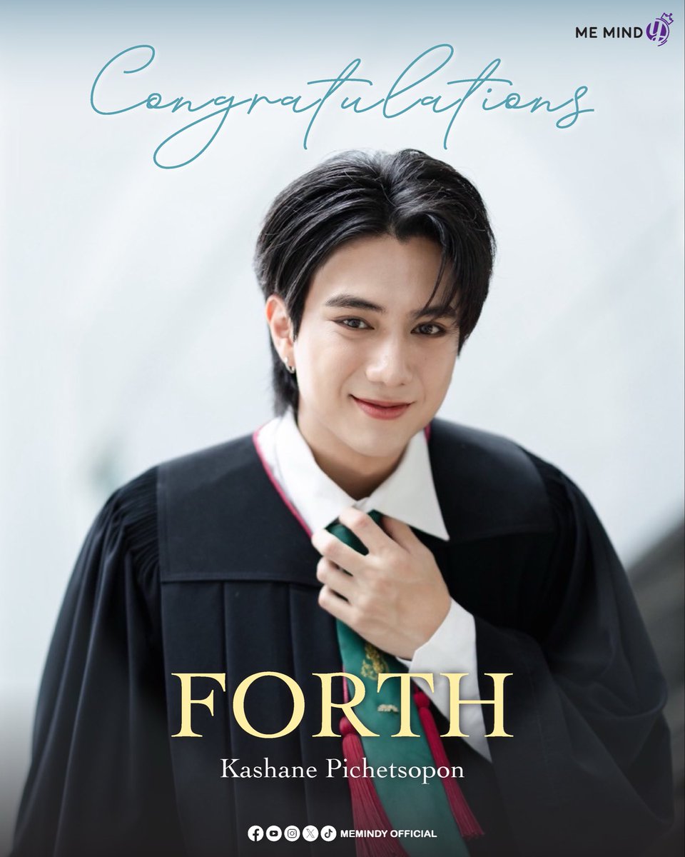 👨🏻‍🎓Congratulations 💐

แสดงความยินดีกับพี่บัณฑิต “โฟร์ท คเชนทร์ พิเชฐโสภณ” สำเร็จการศึกษาปริญญาตรี 
วิศวกรรมศาสตรบัณฑิต 
วิศวกรรมเคมี คณะวิศวกรรมศาสตร์ 
มหาวิทยาลัยเกษตรศาสตร์

#ForthGraduatedDay
#MeMindY