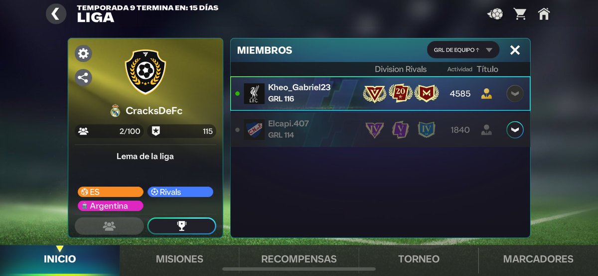 Para los q precisan liga, estoy uniendo gente, Requisitos; Tener Grl 113 mínimo y ser activos. Torneos todos los días🤟🏻 <a href="/tutiofifa/">Tío Fifah 🇨🇴 🇵🇸 حرة</a> <a href="/NeuxFM/">Neux</a> se agradece Rt🔁