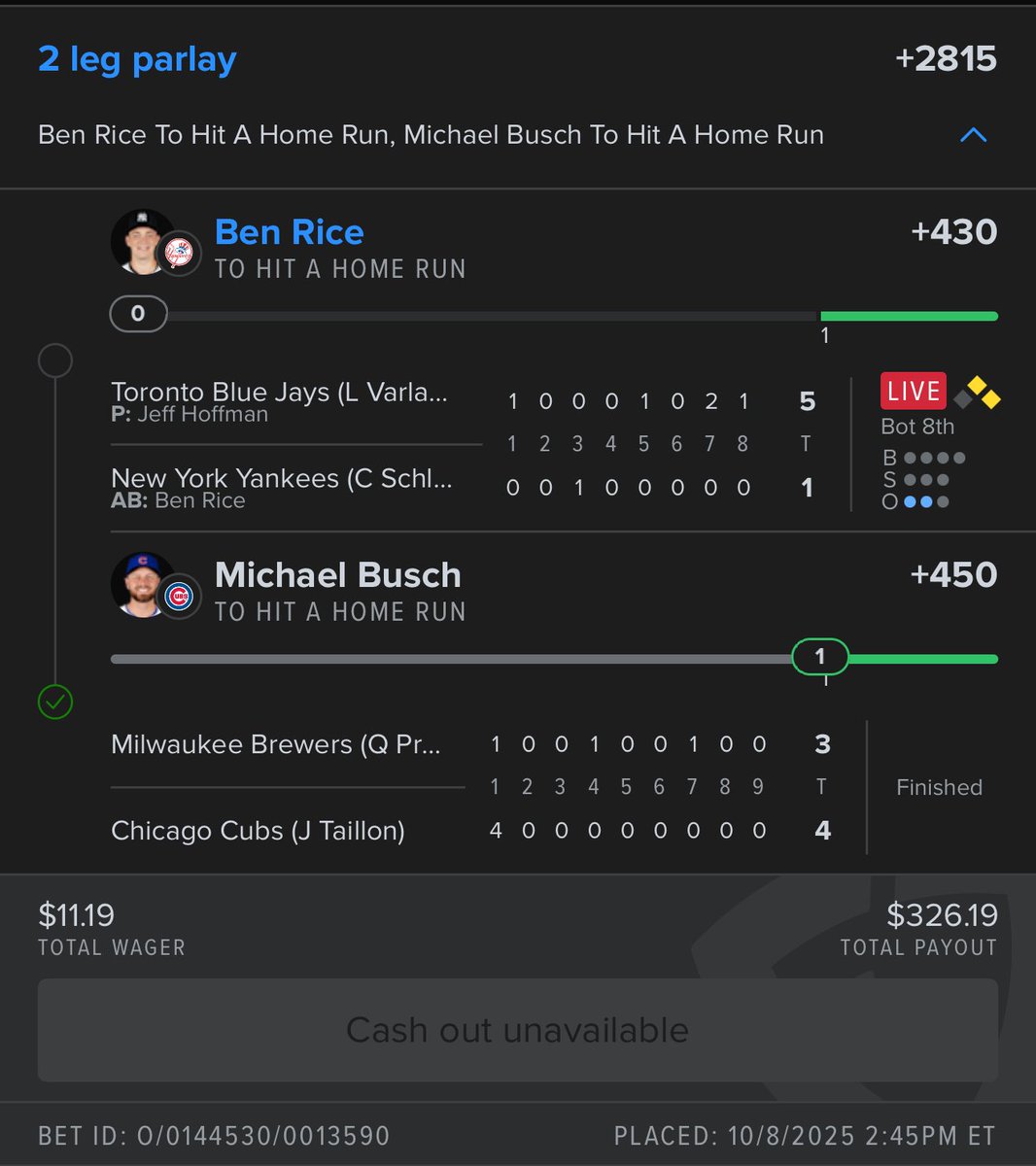 why the fuck would u pinch hit Ben rice.