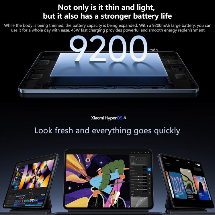 SunskyOnline's tweet image. Xiaomi Pad 8 Pro Highlights:
 
➤ 11.2&quot; 3.2K Soft Light Display
➤ Snapdragon 8 Elite Processor
➤ 16GB RAM + 512GB Storage
➤ 9200mAh Battery + 67W Charging
 
👉bit.ly/3KzD5M7
#XiaomiPad #ProTablet #AntiGlareScreen