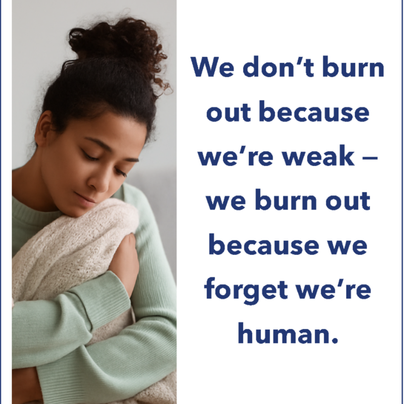 StephenMay_AAP's tweet photo. We don’t burn out because we’re weak — we burn out because we forget we’re human. Self-care isn’t self-indulgence. It’s maintenance for your mind, your body, and your boundaries. The Clever Self-Care Guide reminds us to care the way we work: with purpose and compassion.