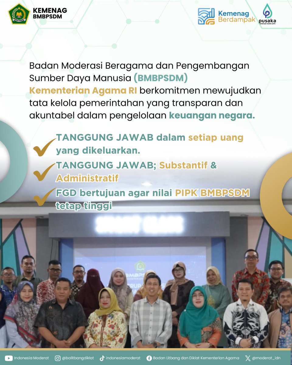 moderat_idn's tweet image. Salam #SahabatReligi

BMBPSDM Kemenag terus jaga profesionalitas dan tanggung jawab dalam kelola keuangan negara.

FGD PIPK di BDK Makassar jadi langkah memastikan transparansi dan akuntabilitas tetap terjaga.

#BMBPSDM
#KemenagRI
#ModerasiBeragama 
#ExellenceIsOurTradition