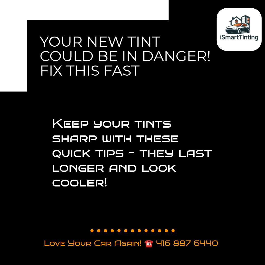iSmartTinting's tweet image. 🔥 Just got fresh tints?  
Wait 3-5 days before rolling windows down!  
Keep that sleek look longer.  
#TintTips #CarCare #UVProtection