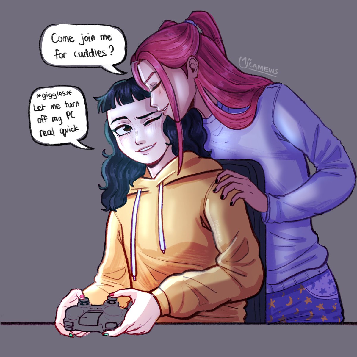 Day 3 - Domestic Life #ZoemiraWeek2025
The lighting and shading is a bit of mess on this one