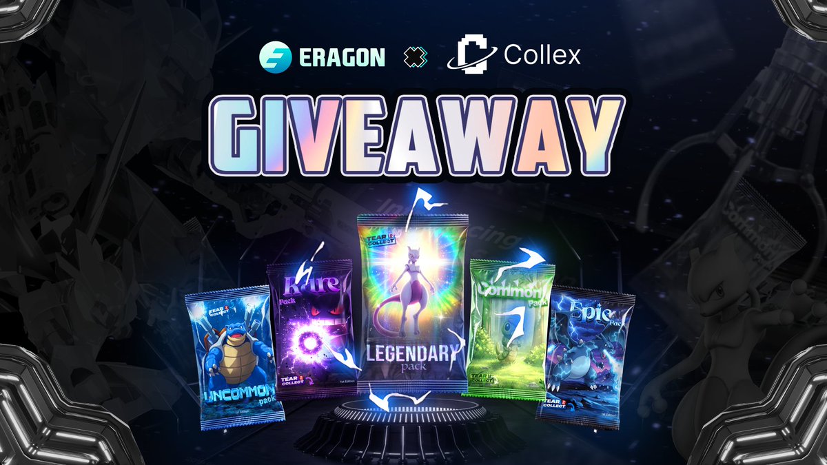 Eragon_gg's tweet image. 🚨 GIVEAWAY TIME 🚨

ERAGON x @collexdotfun are giving away 5 NFT Packs full of rewards 💥

Each pack on Collex can be ripped on-chain, instantly sold for cash value, or redeemed from our vault — turning collectibles into truly liquid RWAs.

📅 Duration: Oct 9 - Oct 15

How to…