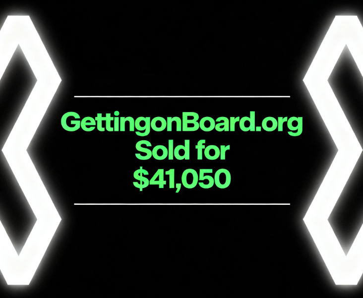 DomainNews24's tweet image. The domain GettingonBoard .org recently sold for $41,050 on GoDaddy’s auction  platform, a price that once again demonstrates the value of premium domain  names.

domain.news/gettingonboard…