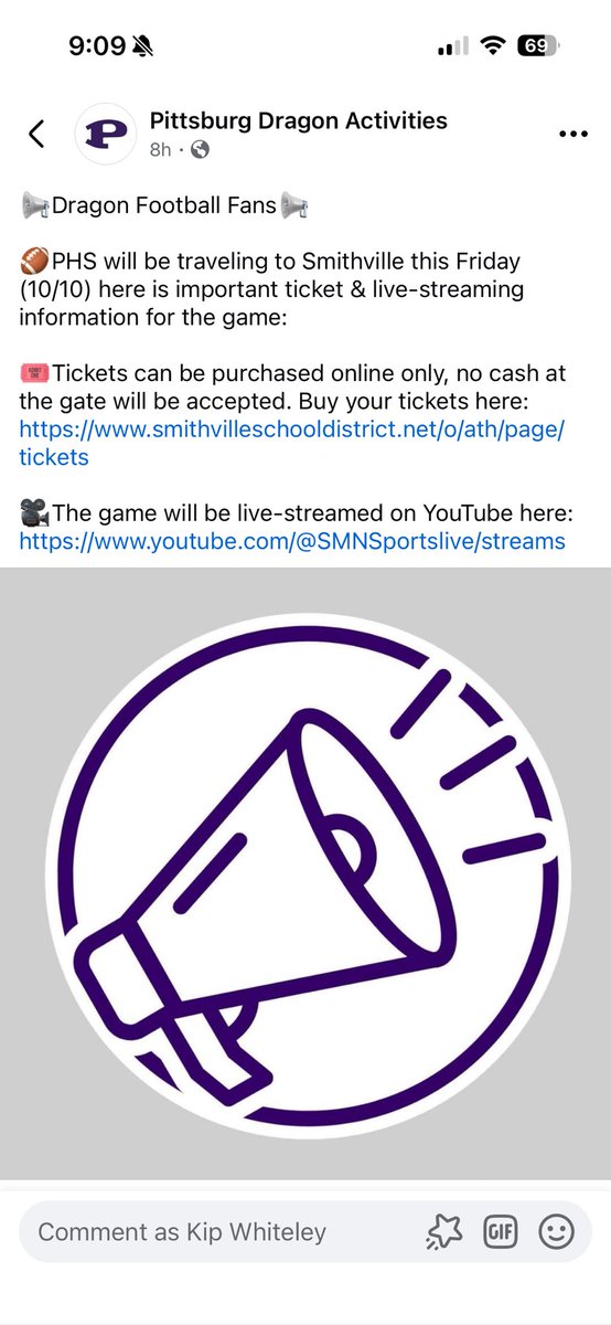 Pittsburg Purple Dragons Football tweet media