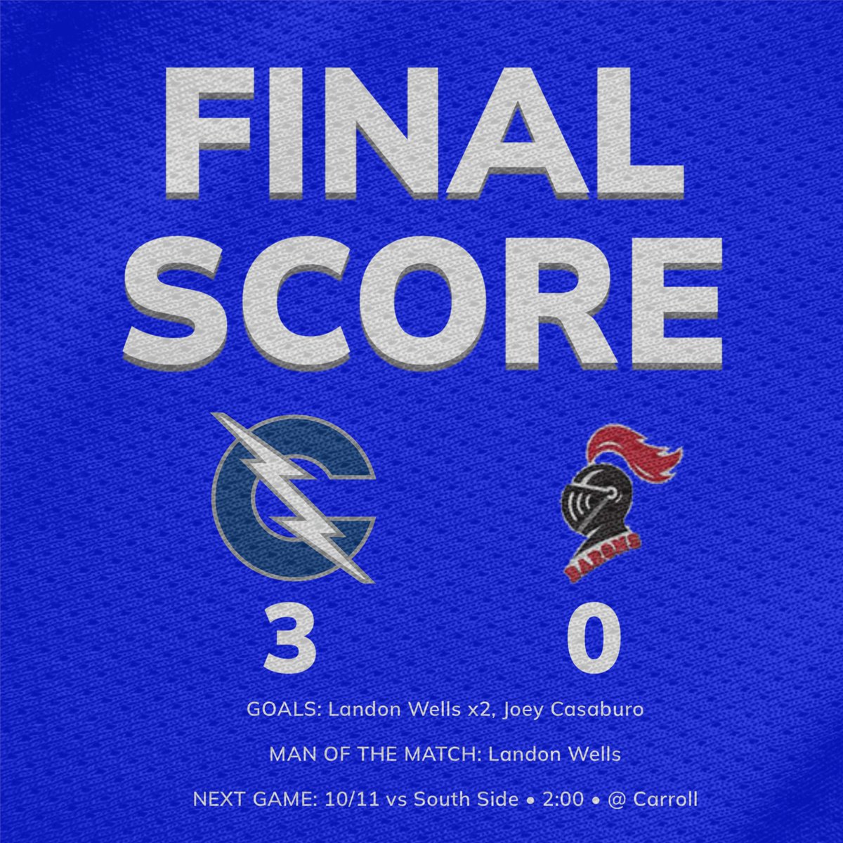 On to the sectional final! See you all on Saturday!