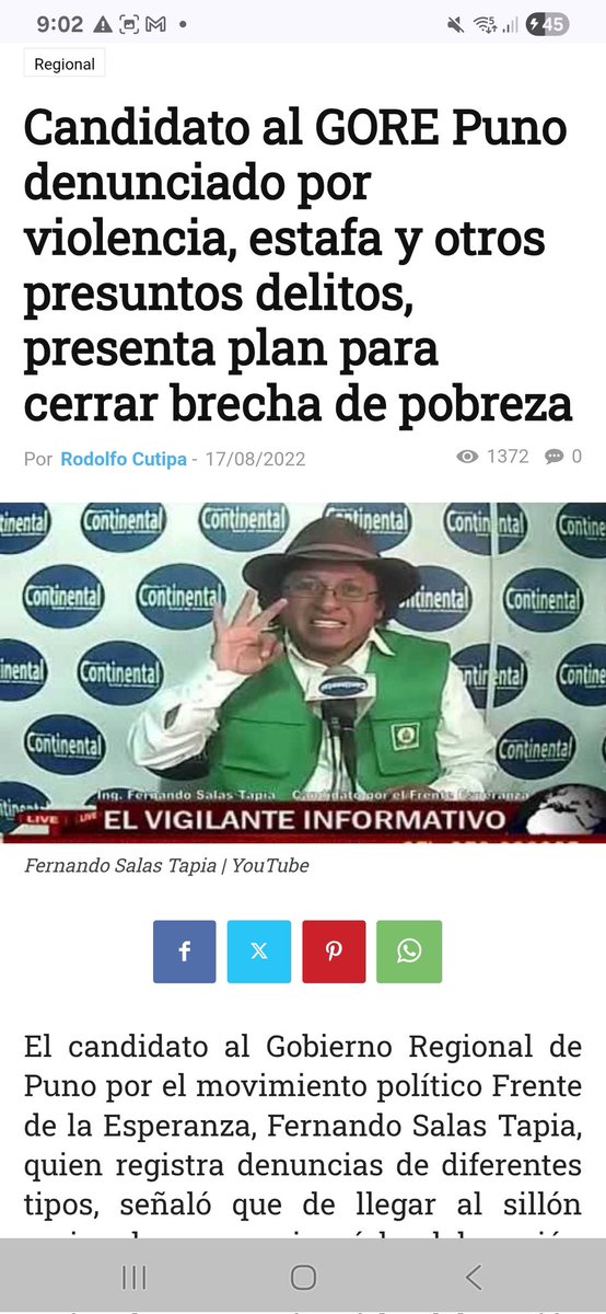 Kike_monte's tweet photo. Esta lacra no representa a Puno,triste parásito que tiene denuncias por estafa y violencia familiar. https://t.co/uSFmKpX3Jx