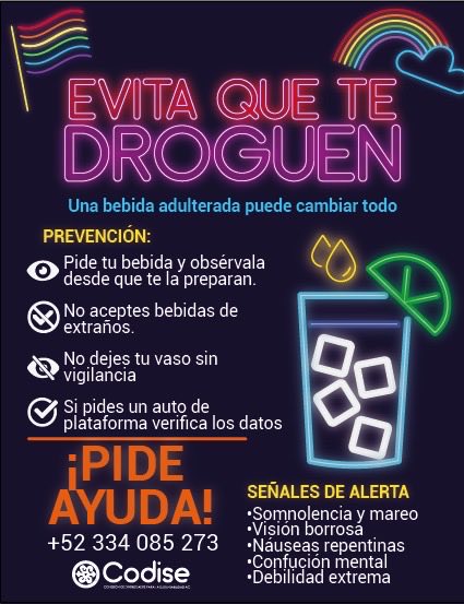 No tomes bebidas de dudosa procedencia ni confíes en desconocidos