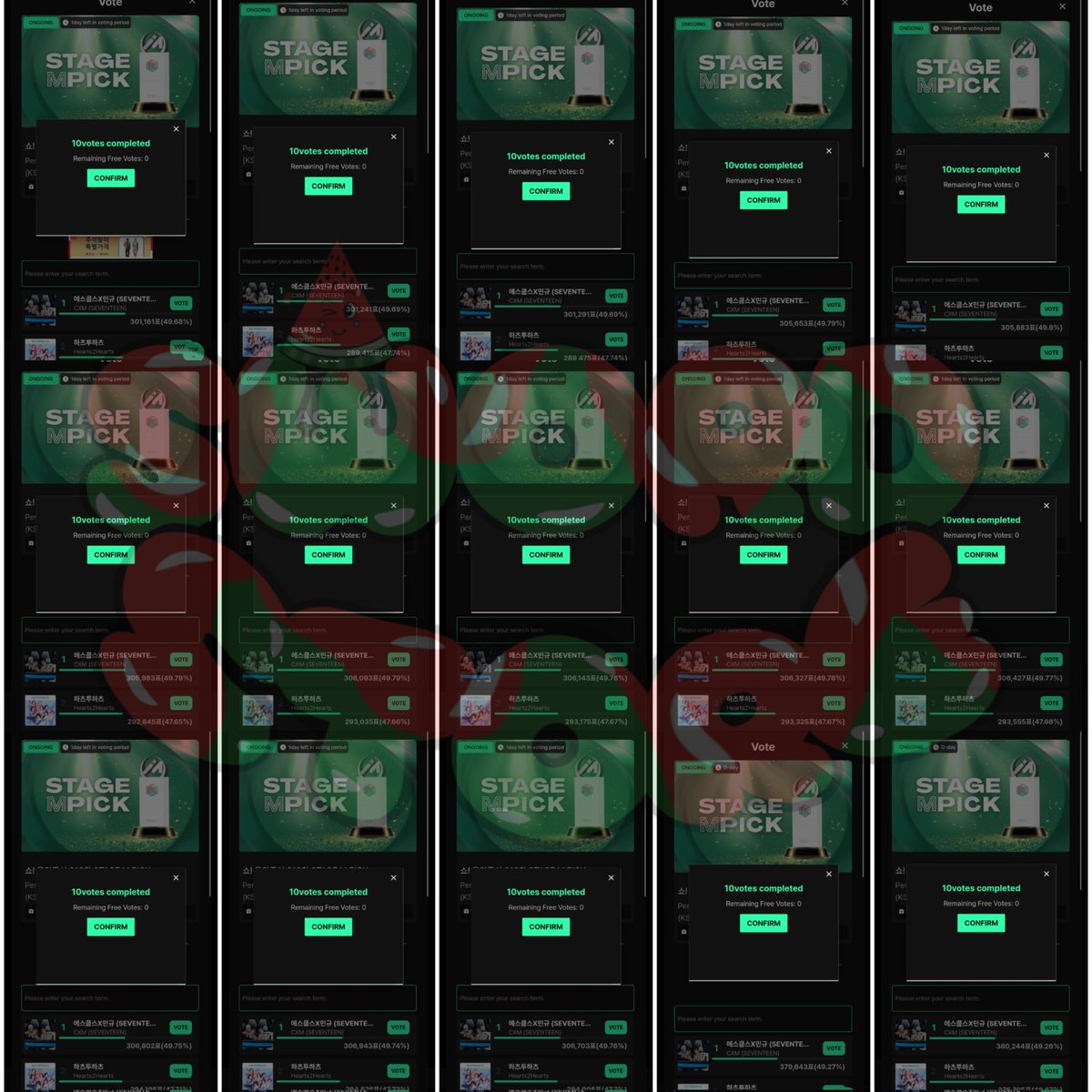 Congratulations for Giveaway and this is our proof vote :

150🎟 for #CxM #SEVENTEEN

Thank you for your participation‼️ 🫶

❣️ 🌼Open Reservation Stage M Pick
100🎟 = $1 / IDR 15.000

mop : paypal, ina bank / ina e-wallet 🇮🇩
💌 DM for reservation

#swordproof