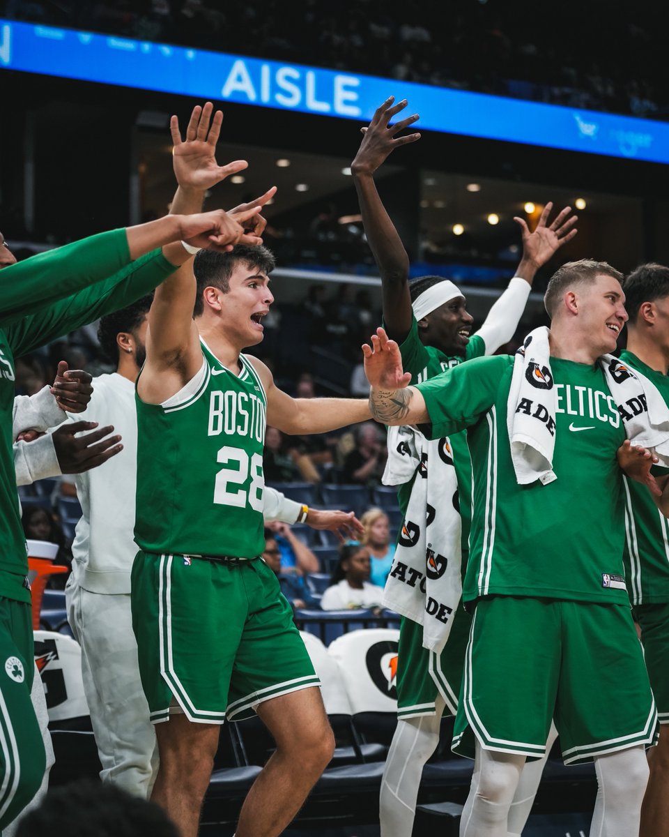 CelticsMuse's tweet image. Celtics new additions/rookies tonight vs MEM:

Garza — 10 PTS, 10 REB, 1 BLK (16 min)
Boucher — 11 PTS, 4 REB, 1 STL/BLK (20 min)
Minott — 8 PTS, 7 REB, 3 STL, 1 BLK (26 min)

Scheierman — 13 PTS, 6 REB, 2 STL (21 min)
Gonzalez — 8 PTS, 3 BLK, 1 STL (18 min)