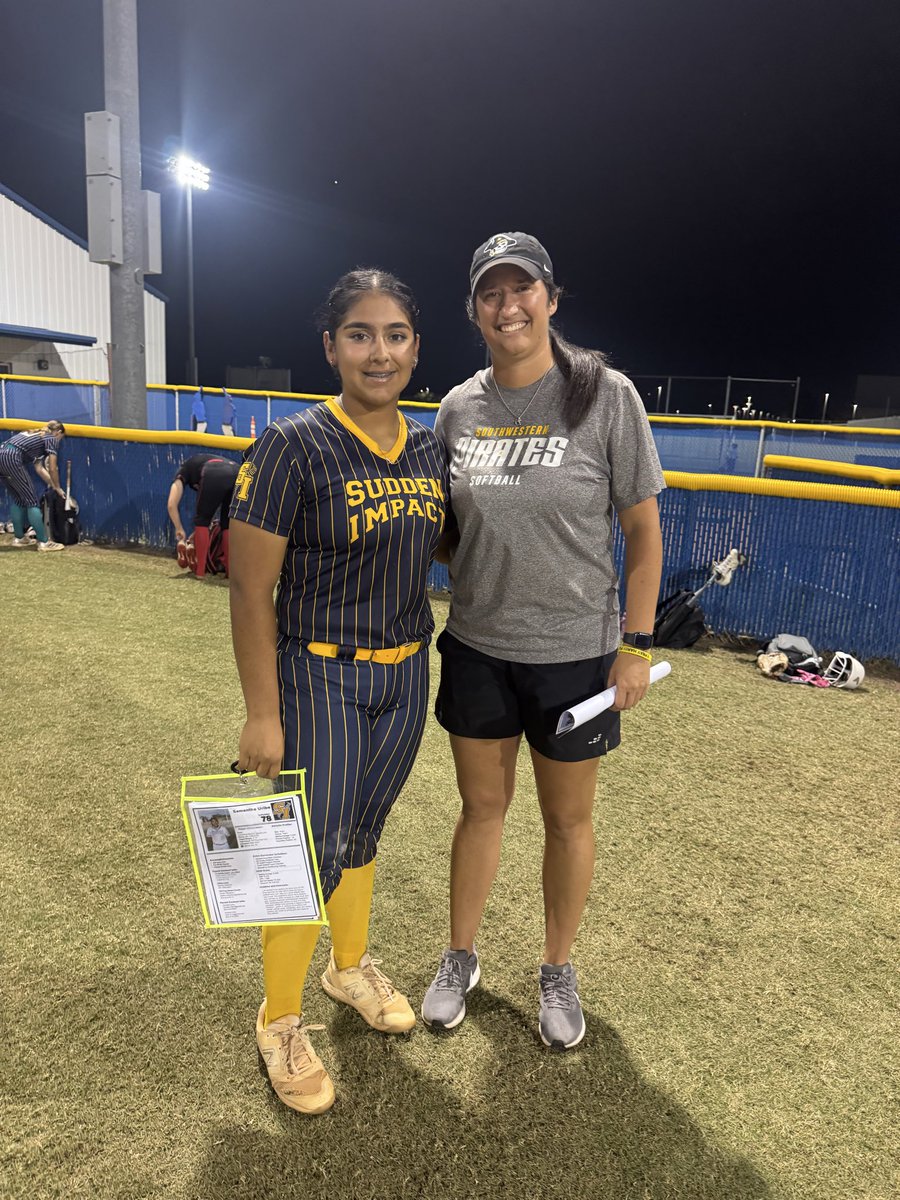 Had a great time at camp! Learned and received amazing feedback from the coaches! Can’t wait to stay in touch!! <a href="/TamusaSoftball/">TAMUSA Softball</a> <a href="/SanJacSoftball/">San Jacinto College Softball</a> <a href="/SI_Olano_16U/">TX Sudden Impact Olano</a> <a href="/SUPiratesSB/">Southwestern SB</a>