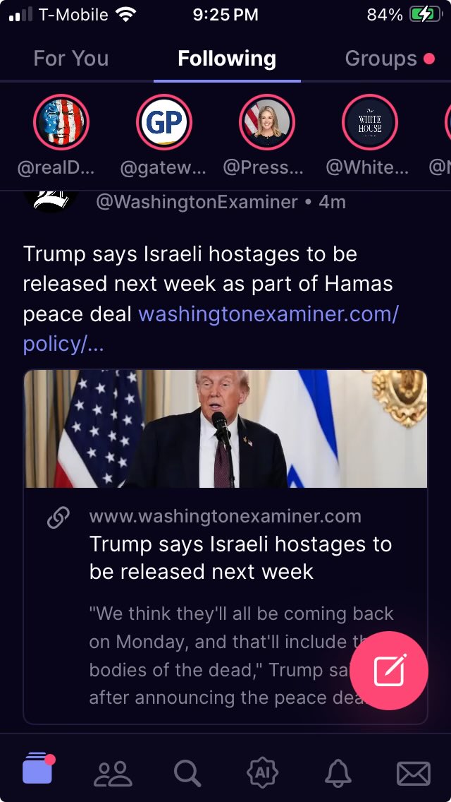 I said it 5 days ago on my timeline… only Trump has ever given me hope…
