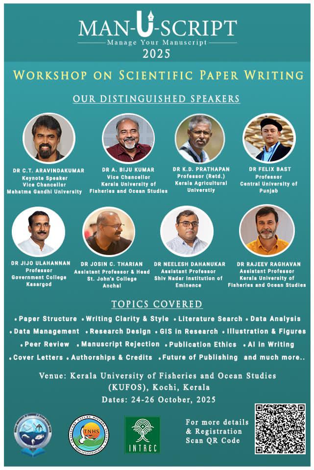 LabRajeev's tweet image. Will be joining a galaxy of other academic rockstars for this interesting workshop to be hosted by @KUFOS1
#scientificwriting #sciencecommunication #SciComm #manuscriptwriting #ScienceMatters