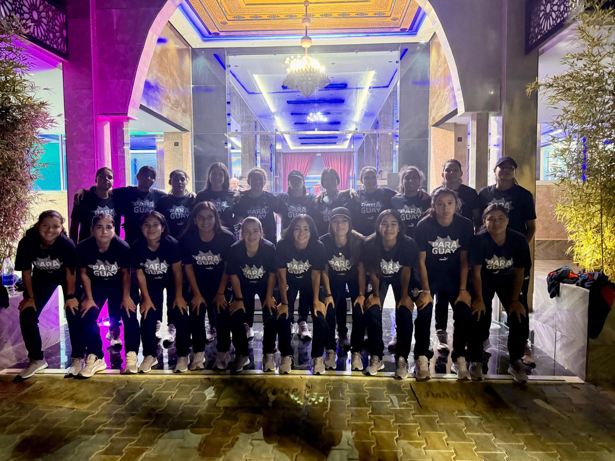 Albirroja's tweet image. ✅ ¡Llegaron ellas! 🛩️🇲🇦
La #AlbirrojaFEMSub17 ⚪️🔴 ya está en territorio mundialista, enfocada y lista para representar al país en la @FIFAWorldCup. 💪
¡Vamos con todo, Paraguay! 🇵🇾