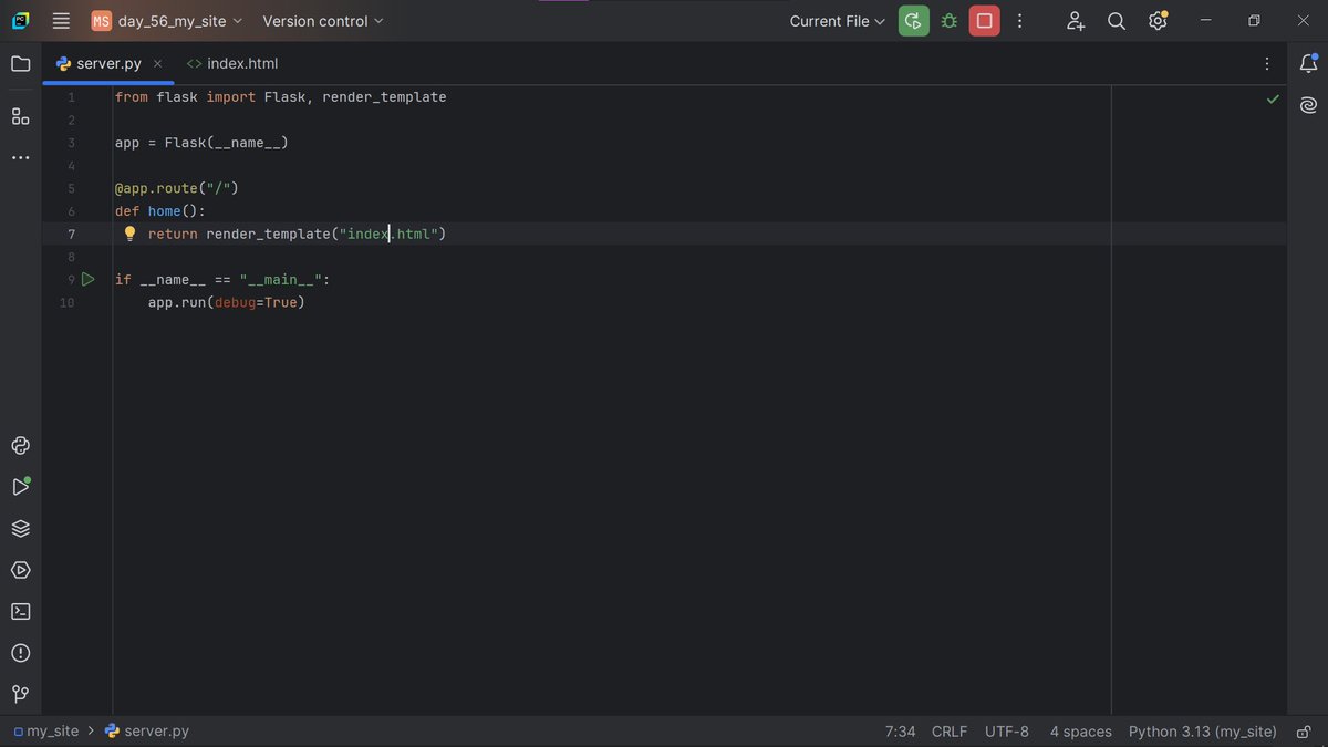 bluedev_py's tweet image. Day 56/100 – Intermediate+
> Rendering HTML & Static Files in Flask
> Learned how to render HTML files and use website templates to speed up web development
#100DaysOfCode
#pythonprogramming
#pythononlinetraining