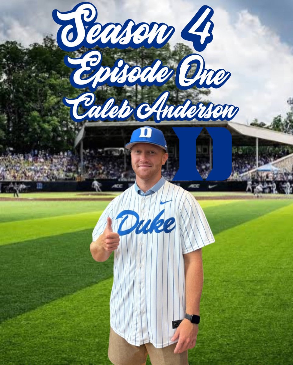 Season 4 Episode 1 Out Now! With <a href="/DukeBASE/">Duke Baseball</a> New Pitcher <a href="/CalebAnderson_/">Caleb Anderson</a> . Caleb played baseball at <a href="/JCCCBaseball/">Cavalier Baseball</a> . Click link to watch instagram.com/reel/DPkld8YjB…